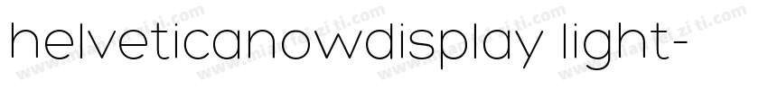 helveticanowdisplay light字体转换